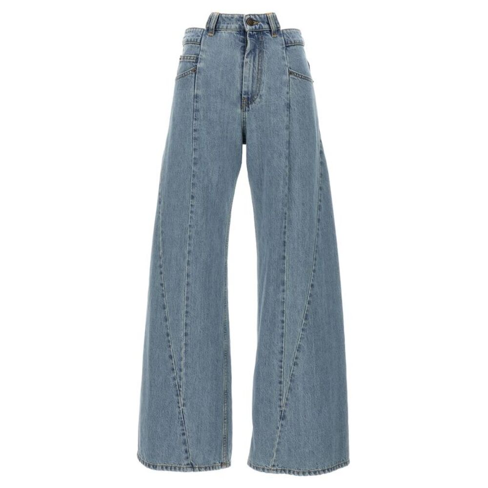 Maison Margiela Blue Cotton Jeans Women's Denim